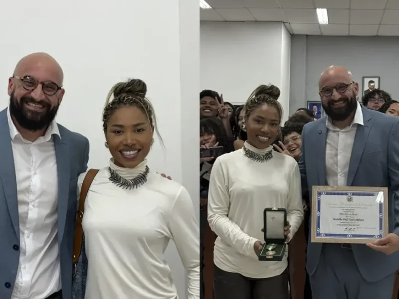 Ebony recebe Medalha Professor Darcy Ribeiro da Câmara Municipal de Queimados